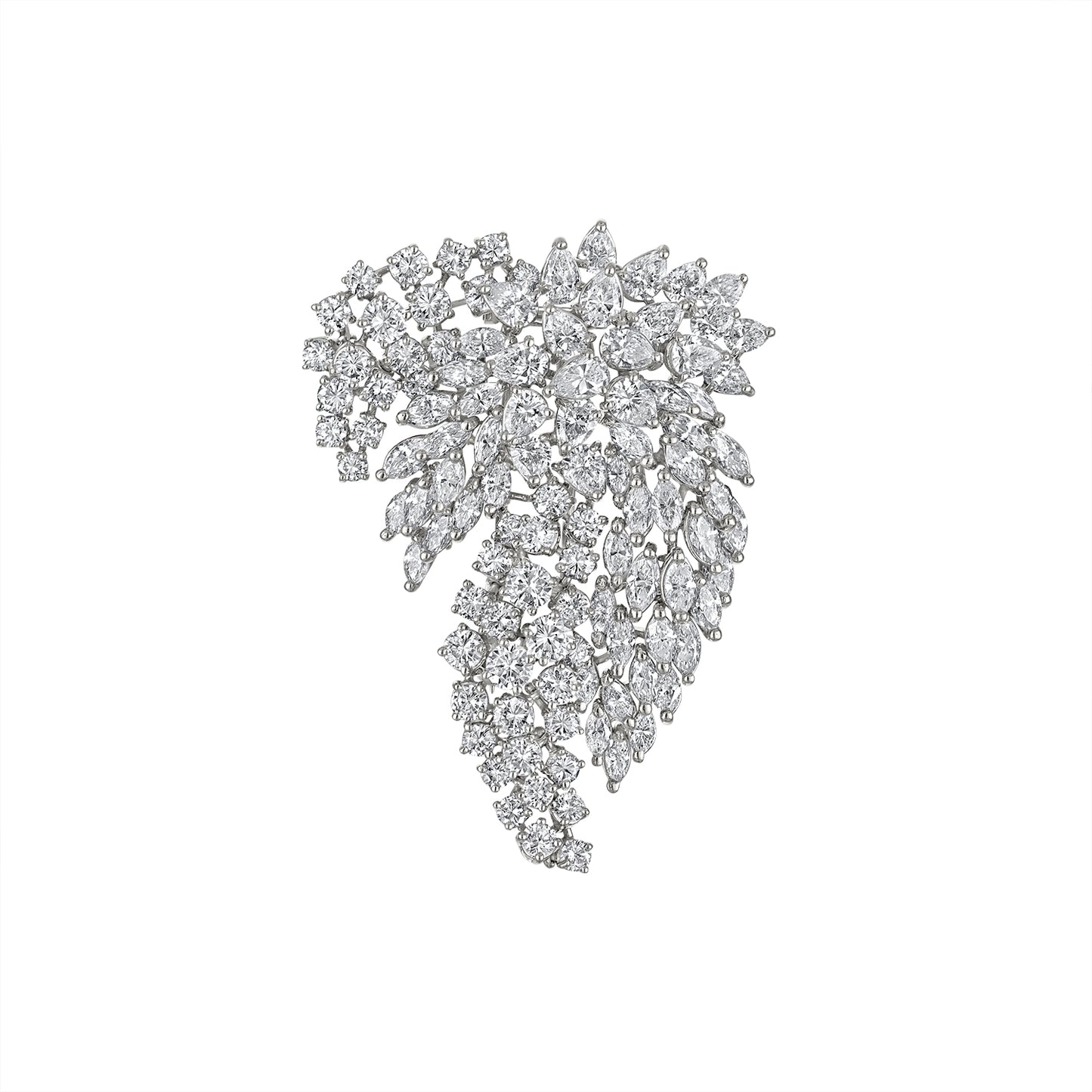 VINTAGE 1950'S DIAMOND BROOCH
