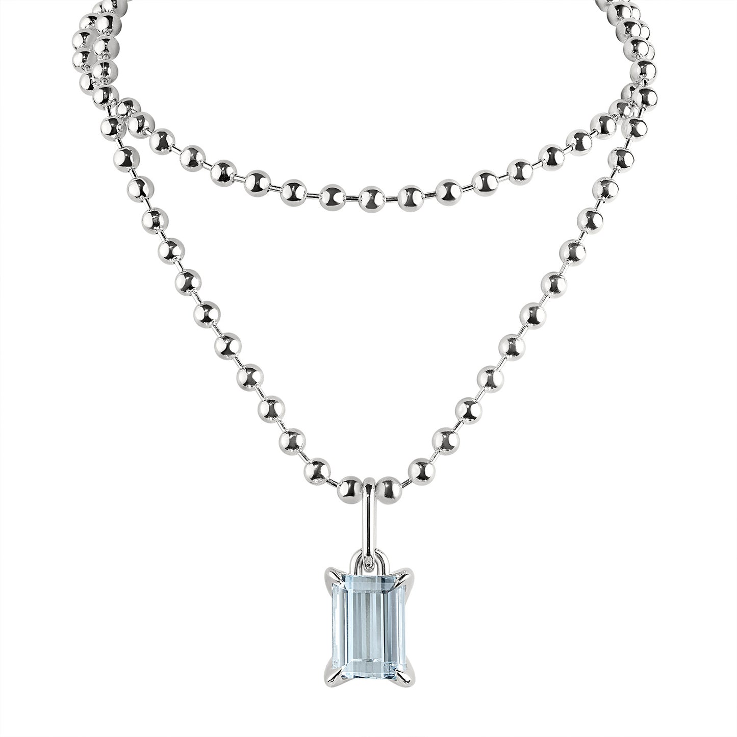 OLD TRICKS TOPAZ PENDANT - 24" 5MM BALL CHAIN