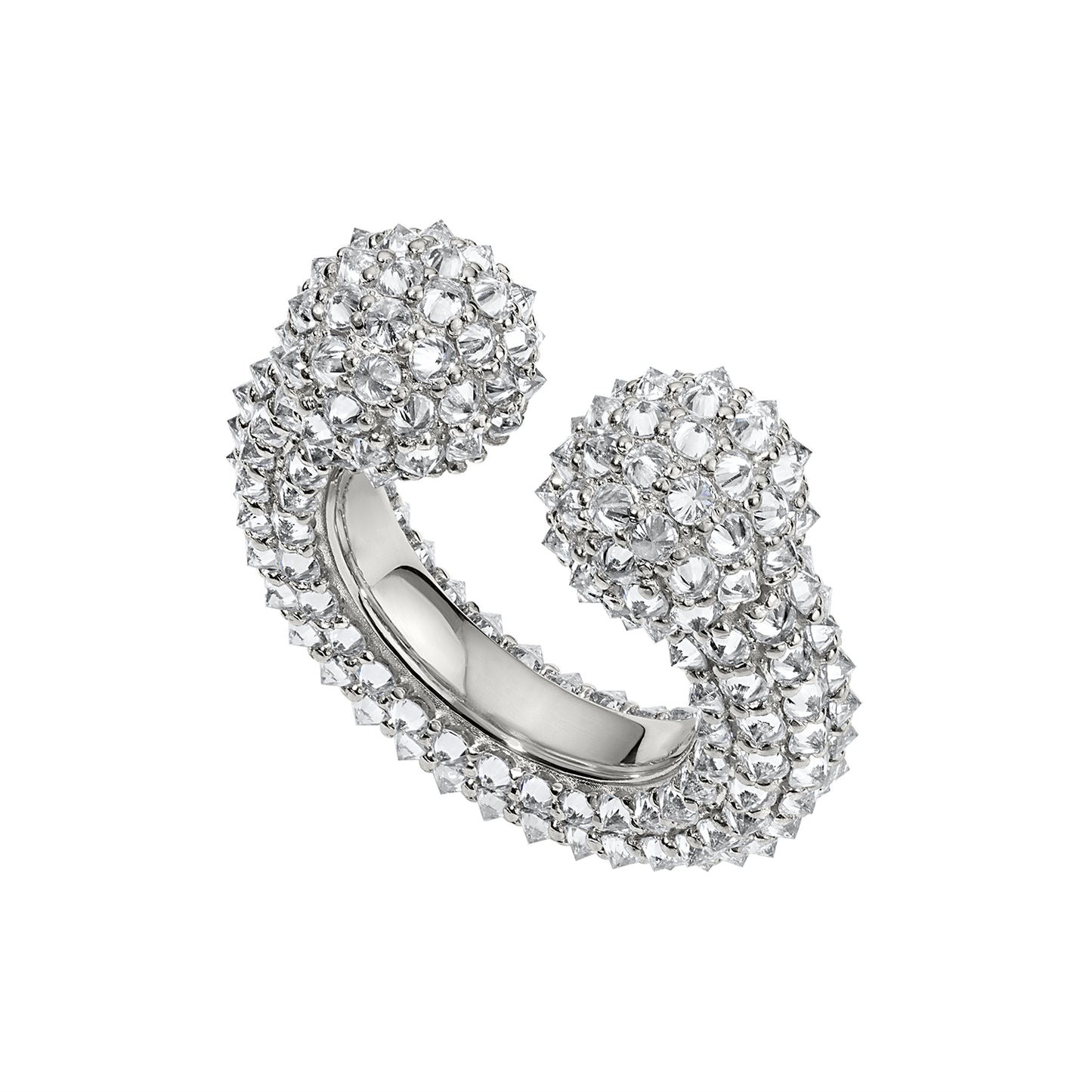 SPIKEY PAVÉ ALICE RING