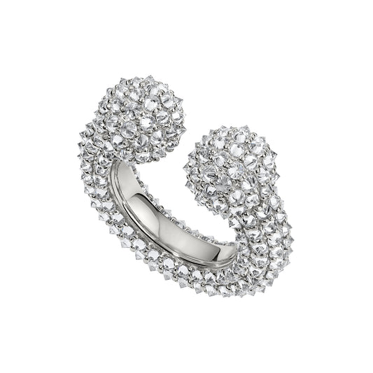 SPIKEY PAVÉ ALICE RING