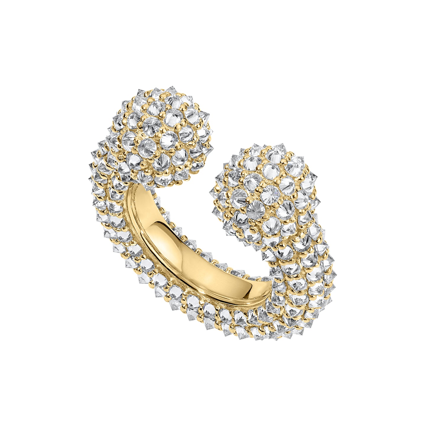 SPIKEY PAVÉ ALICE RING