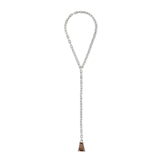OLD TRICKS SMOKEY QUARTZ LARIAT NECKLACE