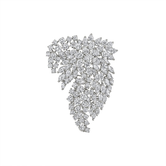 VINTAGE 1950'S DIAMOND BROOCH