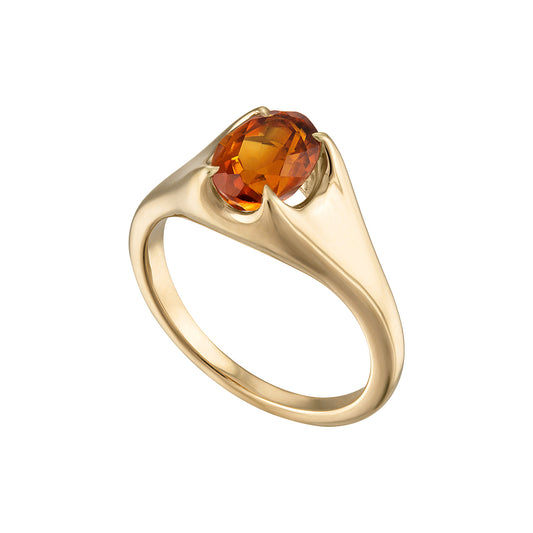 OLD TRICKS CITRINE PINKY RING