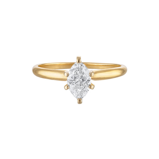 14K MARQUISE DIAMOND SOLITAIRE