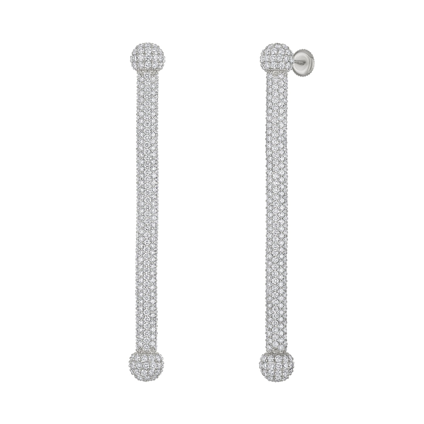 PAVÉ INDUSTRIAL DROP EARRINGS