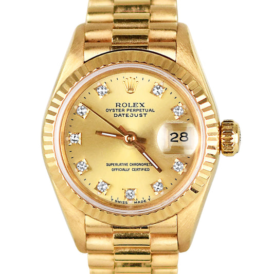 Rolex Datejust Lady President Diamond Dial 69178