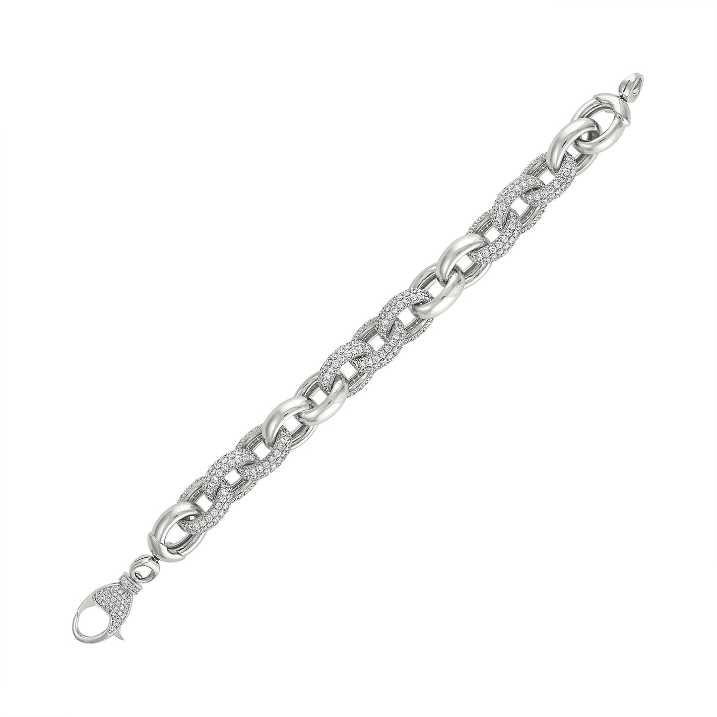 DIAMOND ANKOR LINK BRACELET