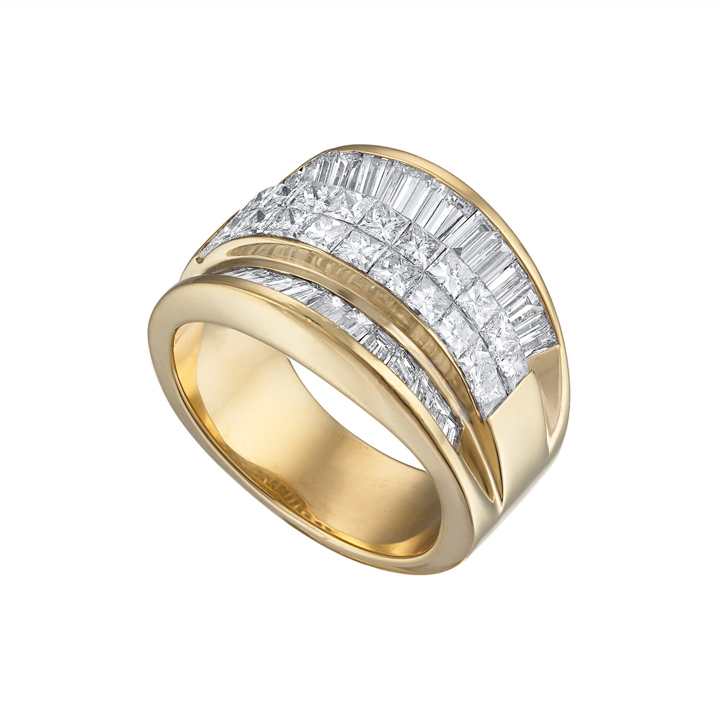 14K YELLOW GOLD & DIAMOND RING