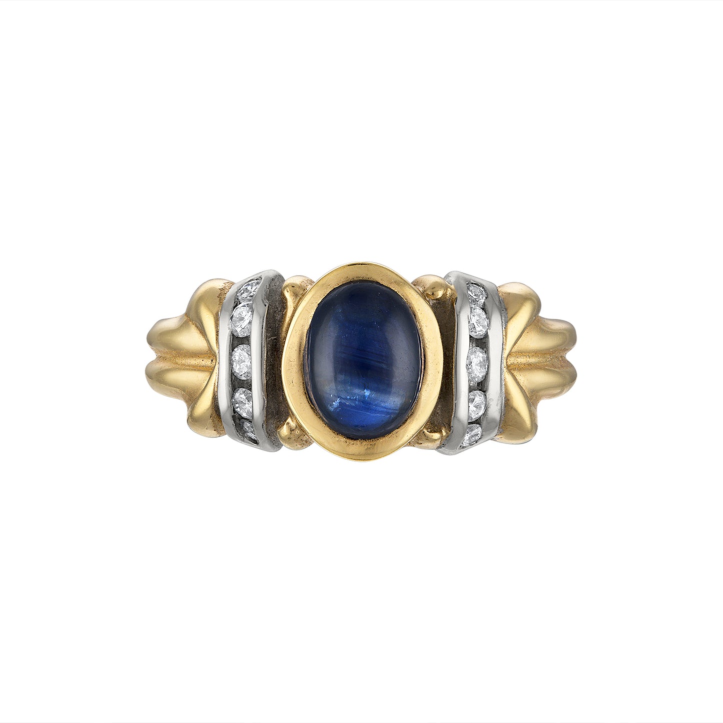 VINTAGE SAPPHIRE & DIAMOND RING